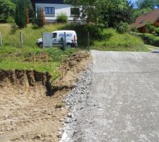 Voil&agrave; les travaux commence part le chemin d?acc&egrave;s.