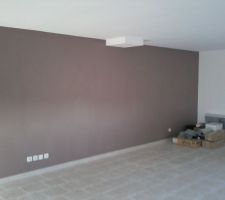 Peinture fraîche mur du séjour salon, couleur Australie moyen Delux Valentine