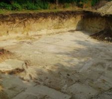 Fin du terrassement