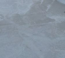 Dalle fissurée  - séchage trop rapide ?