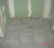 Douche italienne dans la salle de bain parentale