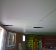 Plafond quasi fini , il reste les coupes