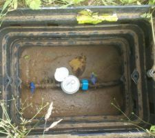 Installation du compteur d'eau
