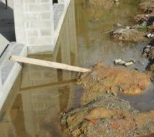 Le drainage et le syst&egrave;me d'&eacute;vacuation reste &agrave; faire....