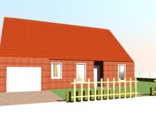 Simulation 3D logiciel (sweet home 3D) de notre maison.