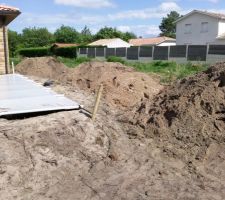 LIvraison de quelques camions de terre