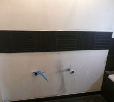 Faience (au dessus de la future vasque de la sdb).