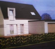 Dessin de notre future maison, a quelques details pres...