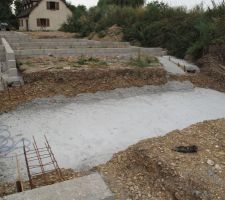 La dalle du futur local technique