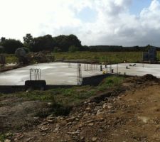 Ca y est , la dalle est coul&eacute;.