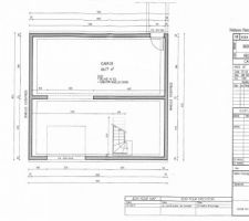 Vue du sous-sol / garage sur plan constructeur