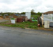 Début du chantier: coulage des fondations