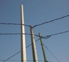 Le nouveau poteau ERDF !