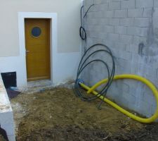 Entrée à l'arrière de la maison.