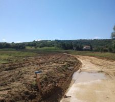 Lotissement en cours de terrassement