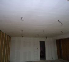 Plafond enduit