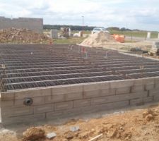 Vue de pr&egrave;s de la dalle