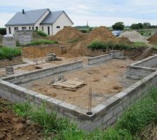 &eacute;l&eacute;vation du vide sanitaire sur la partie &eacute;tage