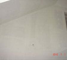 Couche d'impression dans la mont&eacute;e d'escalier