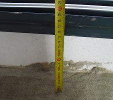 Réservation restante après ravoirage baie vitrée