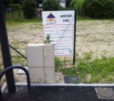 Affichage panneau permis de construire au 03/07/2012.