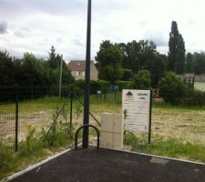 Affichage panneau permis de construire au 03/07/2012.