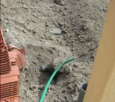 Cuve de récupération d'eau en place et enterrée