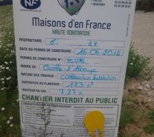 Pose du panneau