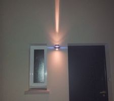 Lanterne à l'entrée testée cette nuit