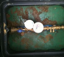 Notre compteur a eau tous neuf