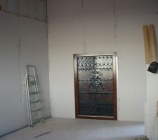 La porte se pare de placo