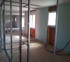 Montage des cloisons intérieures