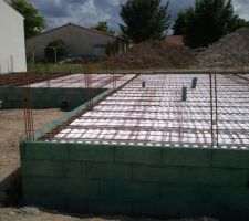 Mise en place du vide sanitaire avant la chape 13   4   2,5.