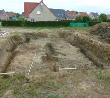 Les fondations sont creusées