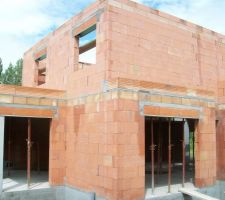 Maçonnerie étage côté Sud