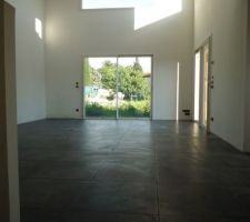 Carrelage Abitare Concrete Nero en 60,6x60,6cm