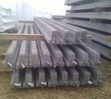 Livraison des longrines,poutrelles,marmites.