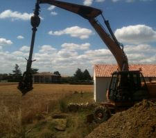 Mise en place du puit