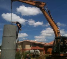 Mise en place du puit