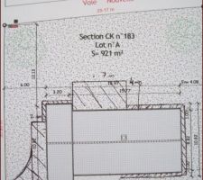 Empierrement et chemin de ronde prévu
