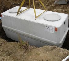 Nouvelle cuve toutes eaux...en béton