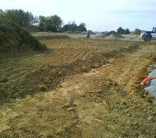 Remblaiement terre pourtour maison