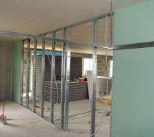 Les cloisons du garage