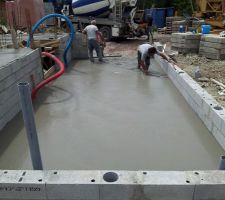 Finition dalle garage