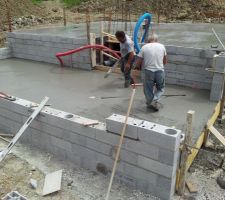 Coulage dalle garage