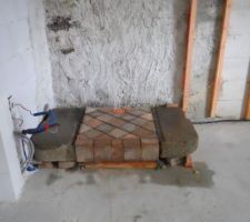 Emplacement du futur poele &agrave; bois