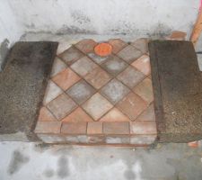 Emplacement du futur poele &agrave; bois