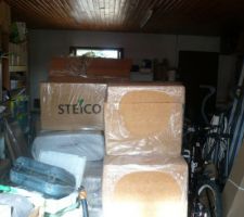Dans le garage l'isolant (y'a plu de place !)