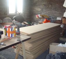 Le reste des plaques agglomérées