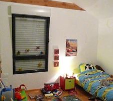 Plafond arrondi dans toutes les chambres à l'étage.
